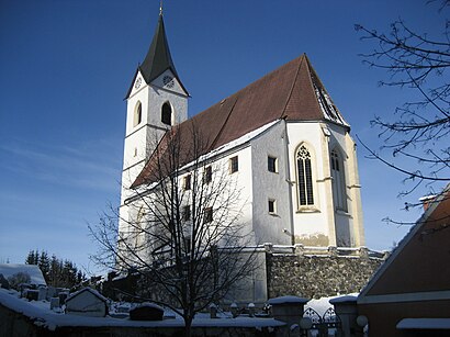 So kommt man zu Pfarrkirche Lassing mit den Öffentlichen - Mehr zum Ort Hier