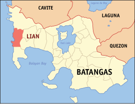 Lian na Batangas Coordenadas : 14°2'N, 120°39'E