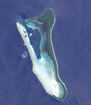 NASA satellite image of Pinipel Atoll