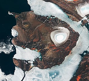 Sentinel-2-Satellitenbild der Insel