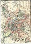 100px plan of moscow 1917