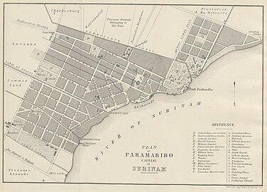 Парамарибо око 1876. године