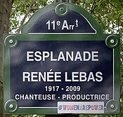 Plaque Esplanade Renée Lebas - Paris XI (FR75) - 2021-06-05 - 1.jpg