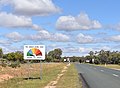 English: Fire danger rating sign in Pooncarie, New South Wales