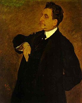 Retrato de V. O. Girshman por Serov, 1911