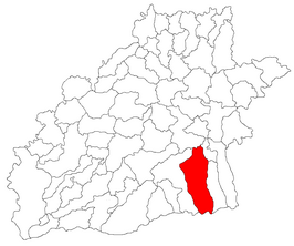Kaart van Porumbacu de Jos