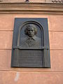 Memorial plaque in Lesser Town, Prague