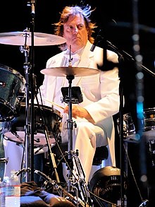 Prairie Prince, drumming during Todd Rundgren's "A Wizard, A True Star Tour" San Francisco CA, 2009