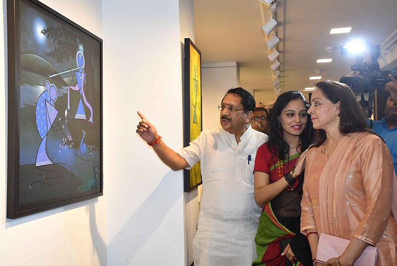 File:Pranita Bora with Hema Malini and Raj Purohit.jpg