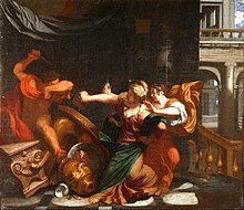 Artemisia Gentileschi, Procne e Filomela mostrano a Tereo la testa del figlio Iti, Galleria Nazionale della Puglia