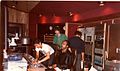 Ralph Ruppert with Stevie Wonder - Gary Olazabal and Peter Joiko at FRANK FARIAN Studios Rosbach - Germany 1984.jpg
