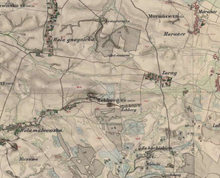 Rehberg (później Pyszówka) na mapie z 1869 r.