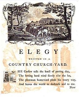 <i>Elegy Written in a Country Churchyard</i> Poem by Thomas Gray