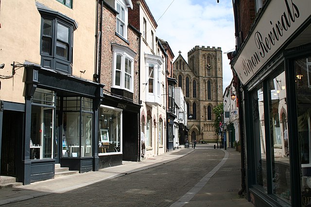 Ripon, the only city in the district and its third-largest settlement.