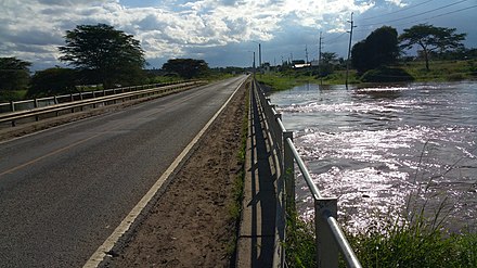 River Athi on the eastern side of Nairobi