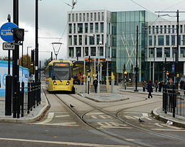 Rochdale Town tramvay bekati.JPG