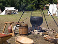 Čeština: Jídlo, rekonstrukce raně středověké bitvy Vikingů a Slovanů Rogar, Neveklov, Středočeský kraj, Česká republika English: Reconstrucion of Early Middle Ages Vikings and Slavic Rogar, Neveklov, Central Bohemian Region, Czech Republic