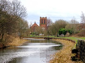 The branch within Glasgow from Maryhill to Port Dundas, showing Ruchill Church.