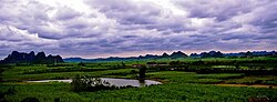 Сельский пейзаж в городе Кули