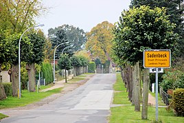 North-east entrance to the village