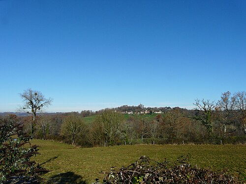 Blick vom Ortskern nach Norden in Richtung Tersac