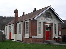The Salvation Army have a citadel near the town centre and a hall at Downside (pictured). Salvation Army Citadel, Downside, Eastbourne.jpg