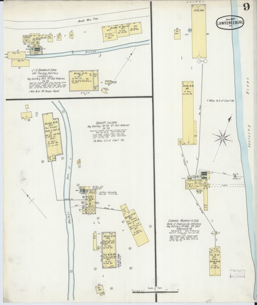 File:Sanborn Fire Insurance Map from Lawrenceburg, Anderson County, Kentucky. LOC sanborn03195 003-9.tif