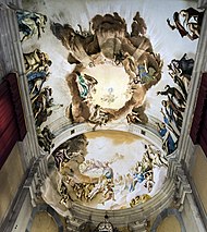 Santa Giustina (Padova) - kaple svaté svátosti - strop.jpg