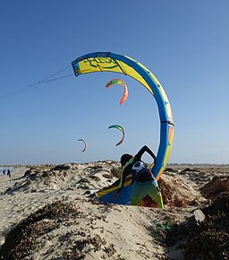 Santa Maria - Costa da Fragata, Kite Surfer.JPG