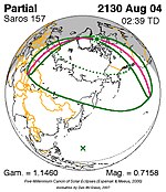 Saros 157 Zonsverduisteringserie