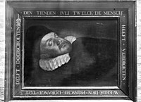 Deathbed portrait of William the Silent, by Christiaen Jansz van Bieselingen, 1584