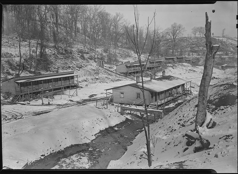 File:Scott's Run, West Virginia. The Patch - One of the worst camps in Scott's Run. The stream is an auxiliary branch that... - NARA - 518386.jpg