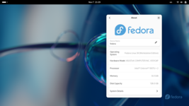 Fedora 39 Workstation avec GNOME 45.0.