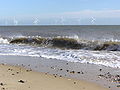 Scroby Sands wind farm off the coast of Great Yarmouth, UK