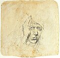 Albrecht Dürer, zelfportret, 1491/92, pentekening op papier