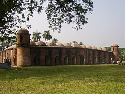 Shat Gombuj (Sixty Dome) Mosque in Bagerhat, Bangladesh