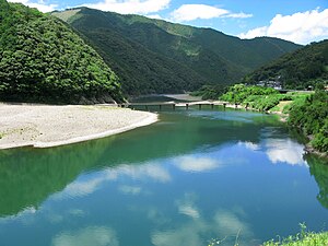 Shimanto River And Iwama Bridge 1.jpg