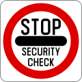 Stop for security check