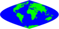 Sinusoidal projection of the world