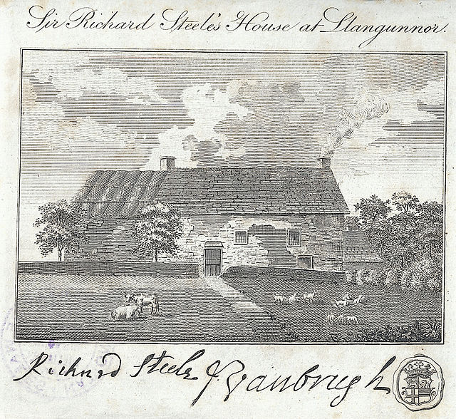 Sir Richard Steele's House at Llangunnor near Carmarthen, 1797