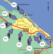 Situation in the Northern Theatre of Eelam War IV (31 January 2009) Situation in the Northern Theater of Eelam War IV (31 January 2009).png