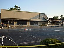 The north end of the showroom the day after the fire SofaSuperStoreShowroom9.jpg