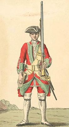 Soldier of the 36th Foot in 1742 Soldier of 36th regiment 1742.jpg