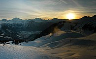 dusk at Riederalp, Valais, Switzerland