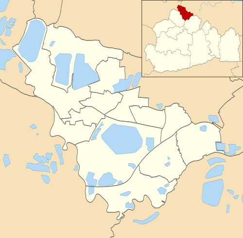 Map of wards within the Borough of Spelthorne