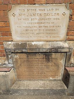 Foundation stone St James Church, Toowoomba foundation stone.jpg