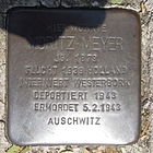 Stolperstein Gelsenkirchen Bismarkstrasse 152 Moritz Meyer.JPG