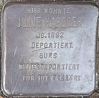 Stolperstein für Julie Haberer