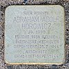 Stolperstein Mendelssohnstr 10 (Prenz) Abraham Adolf Horowicz.jpg