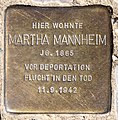 Martha Mannheim, Witzlebenstraße 13, Berlin-Charlottenburg, Deutschland